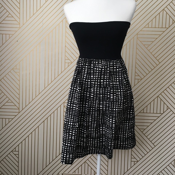 Theory Trois C abstract strapless dress - Picture 5 of 14